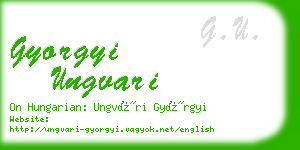 gyorgyi ungvari business card